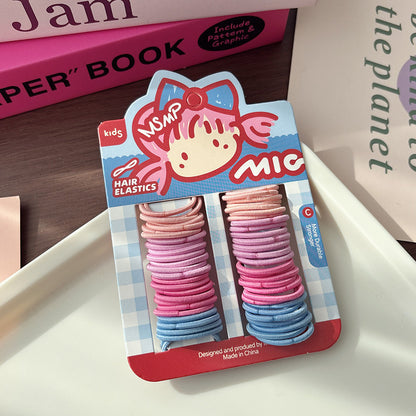 Basic Candy Color Elastic Hair Tie Wholesale, MyKids-USA®, Ponytail Holders, MyKids-USA - Size/Age - Average Size (0-12Y） - Color - Pink -  -  - TR2604202206-E.