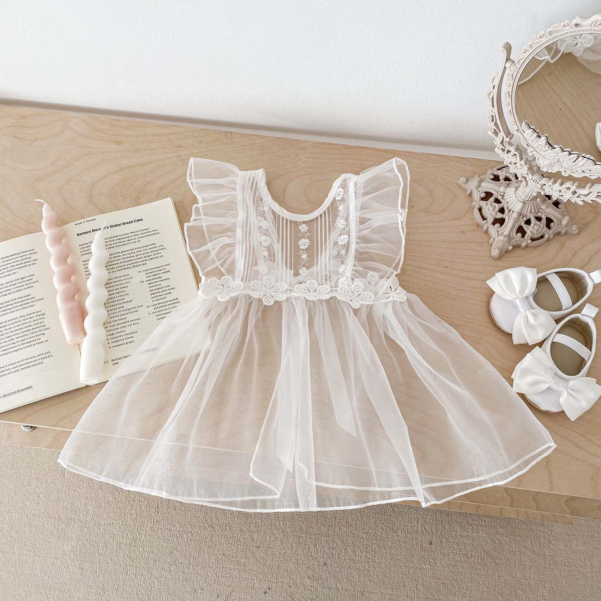 white mesh dress with bodysuit Aeros Knot Mesh Maxi Dress