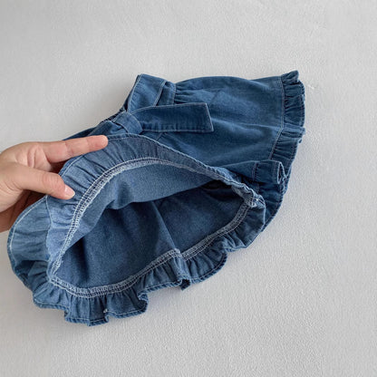 Summer Hot Selling Baby Kids Girls Fly Sleeves Floral Pattern Top Vest and Denim Skirt Clothing Set, MyKids-USA®, Baby & Toddler Outfits, MyKids-USA -  -  -  -  -  -  - 