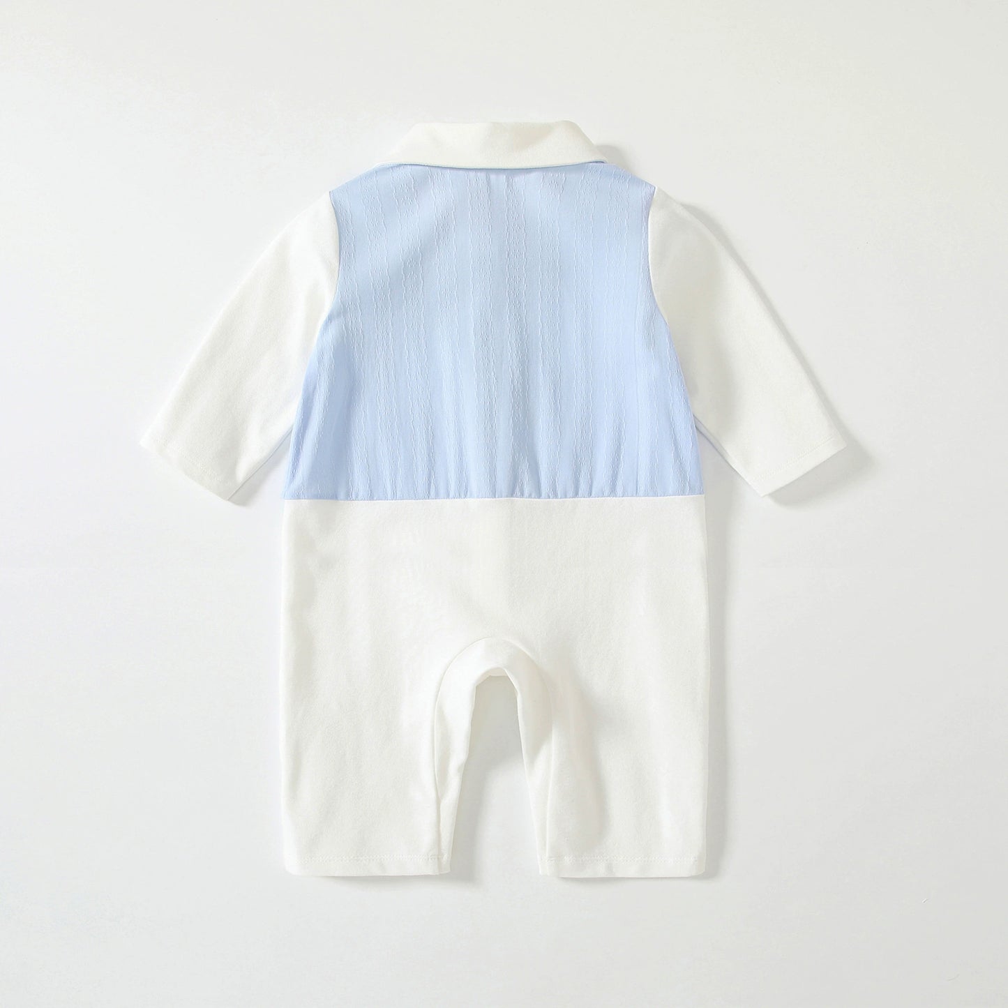 Autumn Hot Selling Baby Boys Color Patchwork Rompers Bodysuits with Turn-down Collar, MyKids-USA®, Baby One-Pieces, MyKids-USA -  -  -  -  -  -  - 