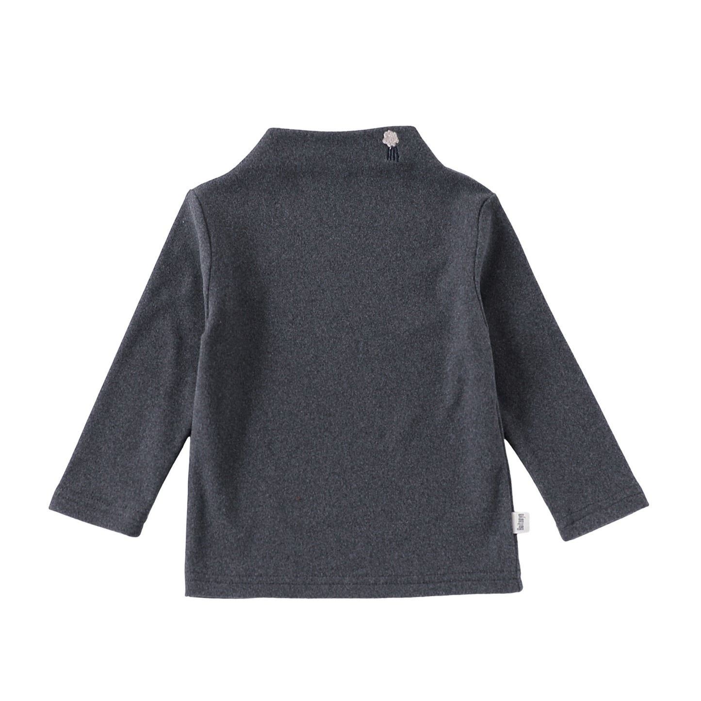 Autumn and Winter Arrival Baby Kids Unisex Embroidered Pattern Turtle Neck Long Sleeves Top, MyKids-USA®, Shirts, MyKids-USA - Size/Age - 73 (6-9M) - Color - Grey -  -  - TR2509192332-C