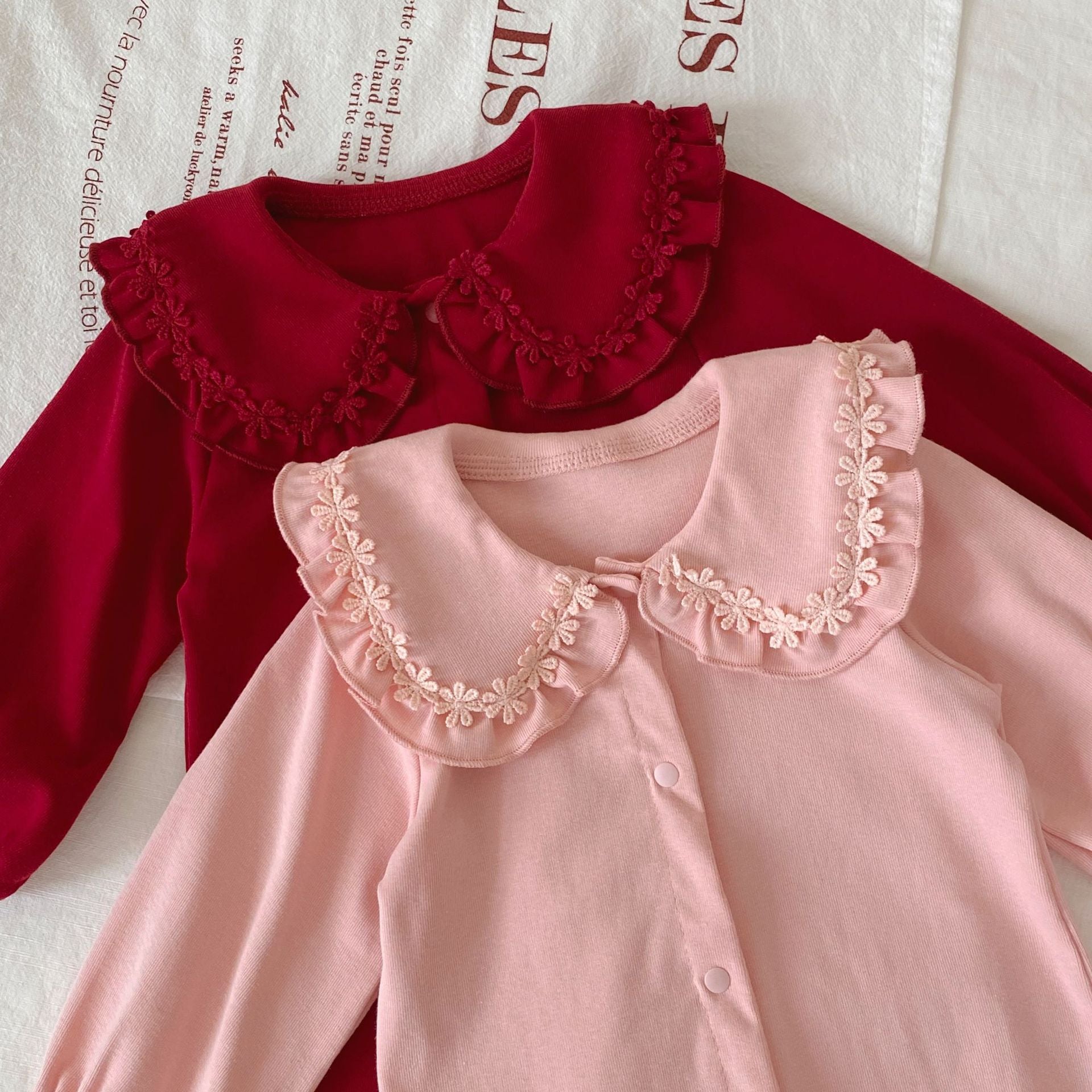 Autumn and Winter Arrival Baby Girls Long Sleeves Flowers Pattern Single Breasted Rompers, MyKids-USA®, Baby One-Pieces, MyKids-USA -  -  -  -  -  -  - .