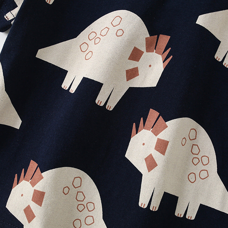 Summer Baby Kids Cartoon Dinosaurs Pattern T-shirt and Shorts Casual Clothing Set for Boys, MyKids-USA®, Baby & Toddler Outfits, MyKids-USA -  -  -  -  -  -  - 