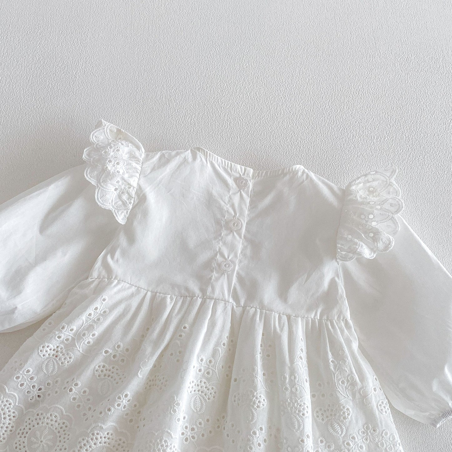 Spring Arrival Baby Girls Long Sleeves Flowers Hollow-out Pattern Onesies Dress, MyKids-USA®, Baby & Toddler Dresses, MyKids-USA -  -  -  -  -  -  - .