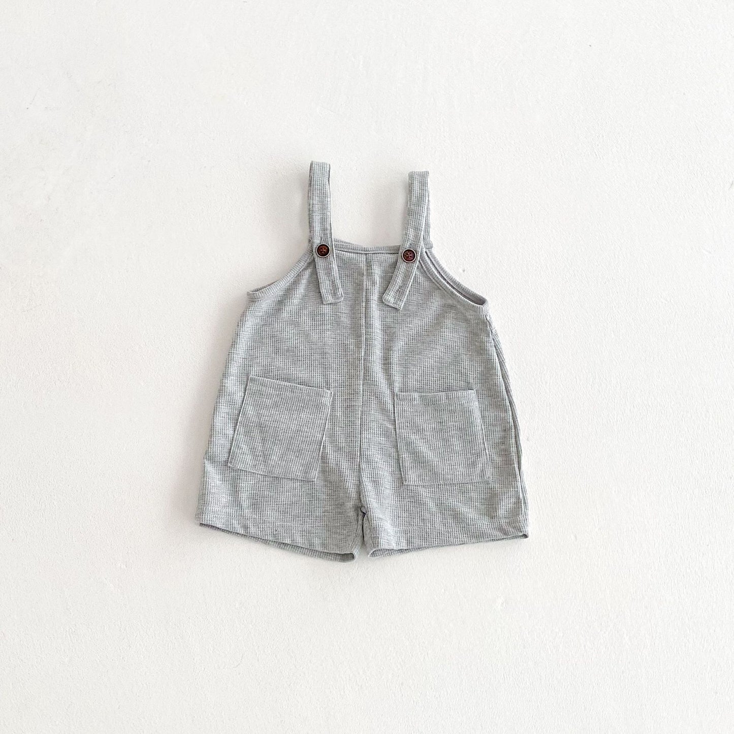 Summer Hot Selling Baby Kids Unisex Sleeveless Pocketed Grey Strap Overalls and White T-Shirt Clothing Set, MyKids-USA®, Baby & Toddler Outfits, MyKids-USA -  -  -  -  -  -  - 