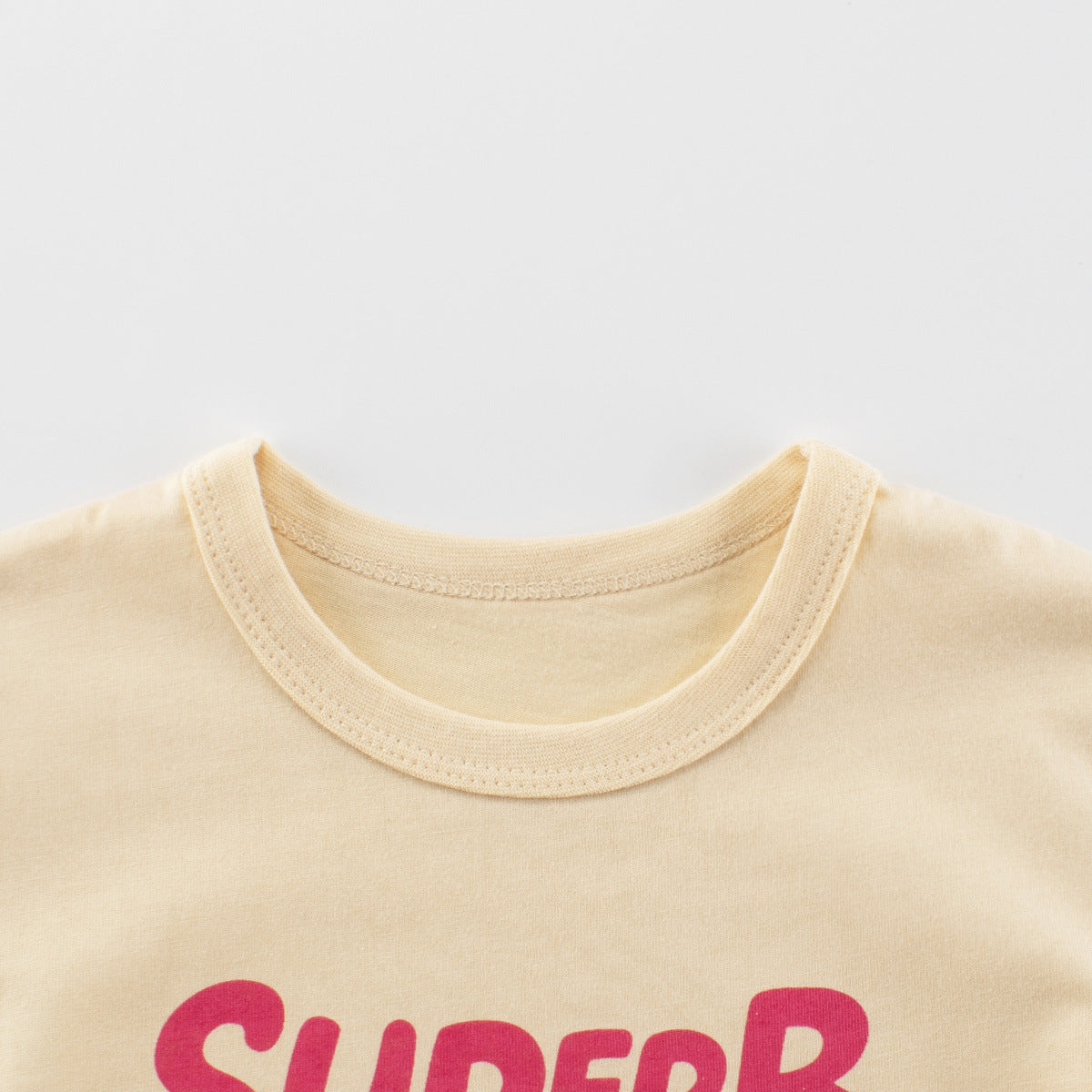 Summer Girls’ Cartoon Teddy and Letters Pattern Printed T-shirt in European and American Style, MyKids-USA®, Baby & Toddler Tops, MyKids-USA -  -  -  -  -  -  - 