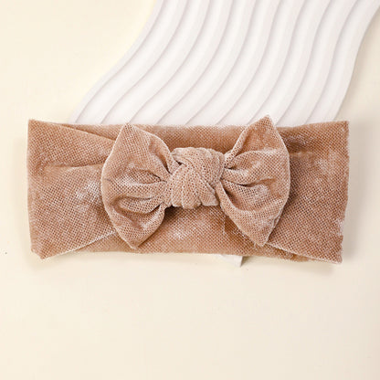 Soft Baby Hairband with Solid Color Bow, MyKids-USA®, Hair Pins, Claws & Clips, MyKids-USA - Size/Age - Average Size (0-6Y） - Color - Brown -  -  - TR2411282320-B.