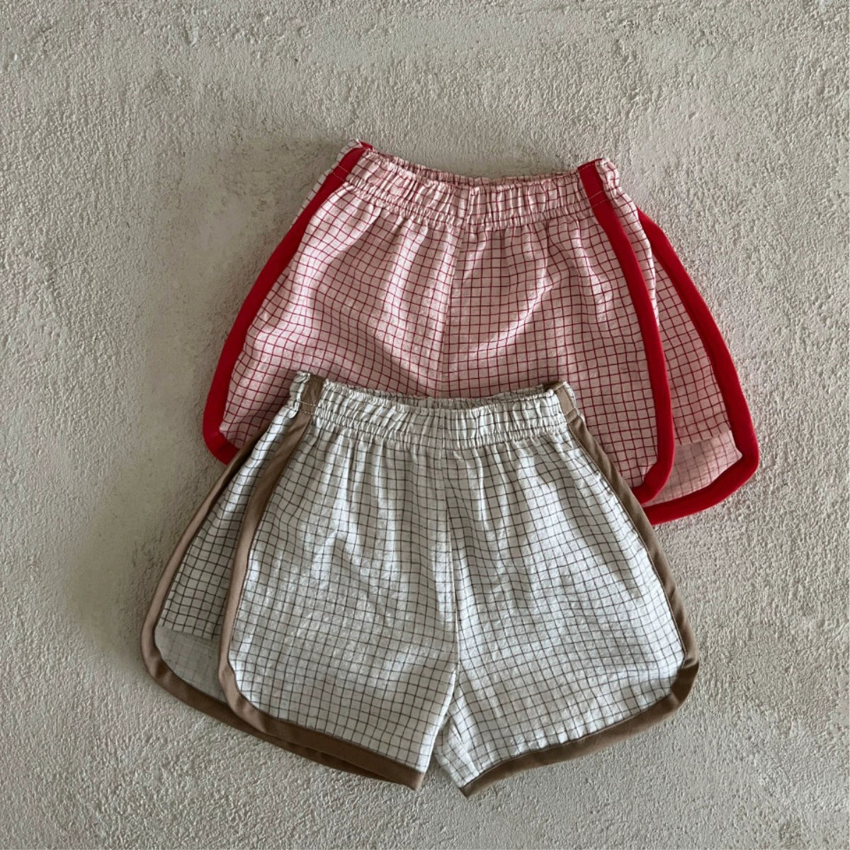 Summer Arrival Kids Unisex Cotton Casual Style Plaid Pattern Shorts, MyKids-USA®, Shorts, MyKids-USA -  -  -  -  -  -  - 