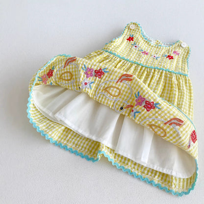 Summer Hot Selling Baby Kids Girls Princess Sleeveless Plaid Dress, MyKids-USA®, Baby & Toddler Dresses, MyKids-USA -  -  -  -  -  -  - 