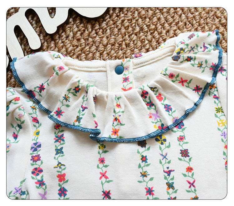 Summer Arrival Baby Girls Short Sleeves Flowers Pattern Bodysuit, MyKids-USA®, Bodysuits, MyKids-USA -  -  -  -  -  -  - .