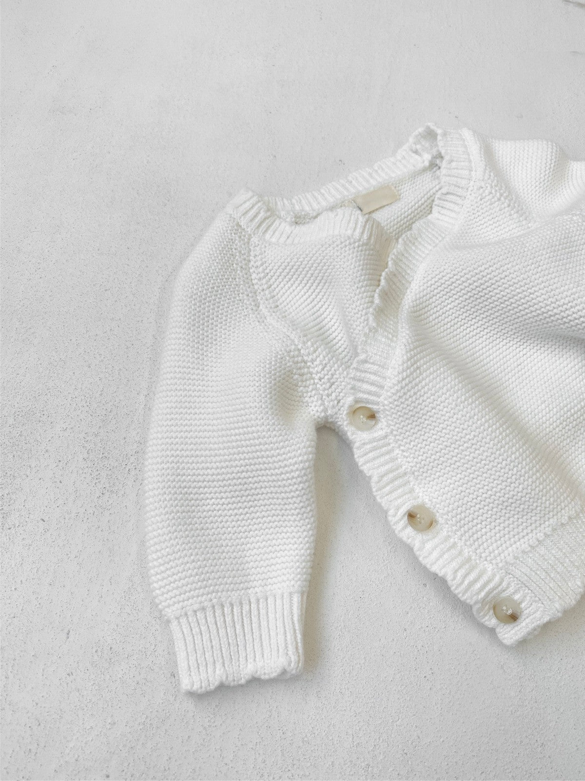 Arrival Spring and Autumn Baby Kids Unisex Solid Color White Knitted Cardigan Sweater, MyKids-USA®, Cardigans, MyKids-USA -  -  -  -  -  -  - .