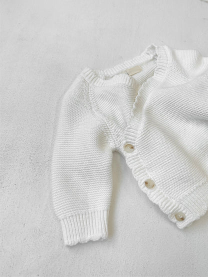 Arrival Spring and Autumn Baby Kids Unisex Solid Color White Knitted Cardigan Sweater, MyKids-USA®, Cardigans, MyKids-USA -  -  -  -  -  -  - .