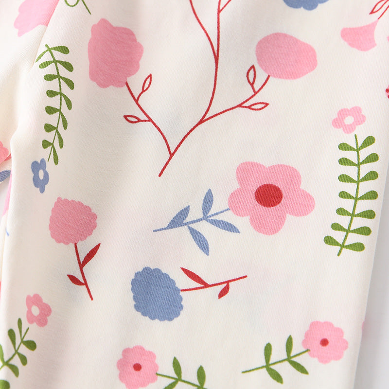 Autumn Arrival Baby Kids Girls Floral Pattern Casual Pants, MyKids-USA®, Trousers, MyKids-USA -  -  -  -  -  -  - 