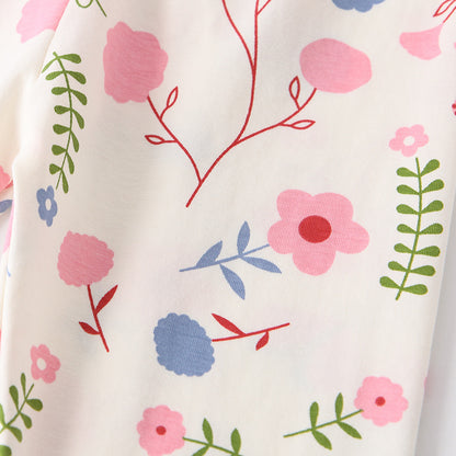 Autumn Arrival Baby Kids Girls Floral Pattern Casual Pants, MyKids-USA®, Trousers, MyKids-USA -  -  -  -  -  -  - 