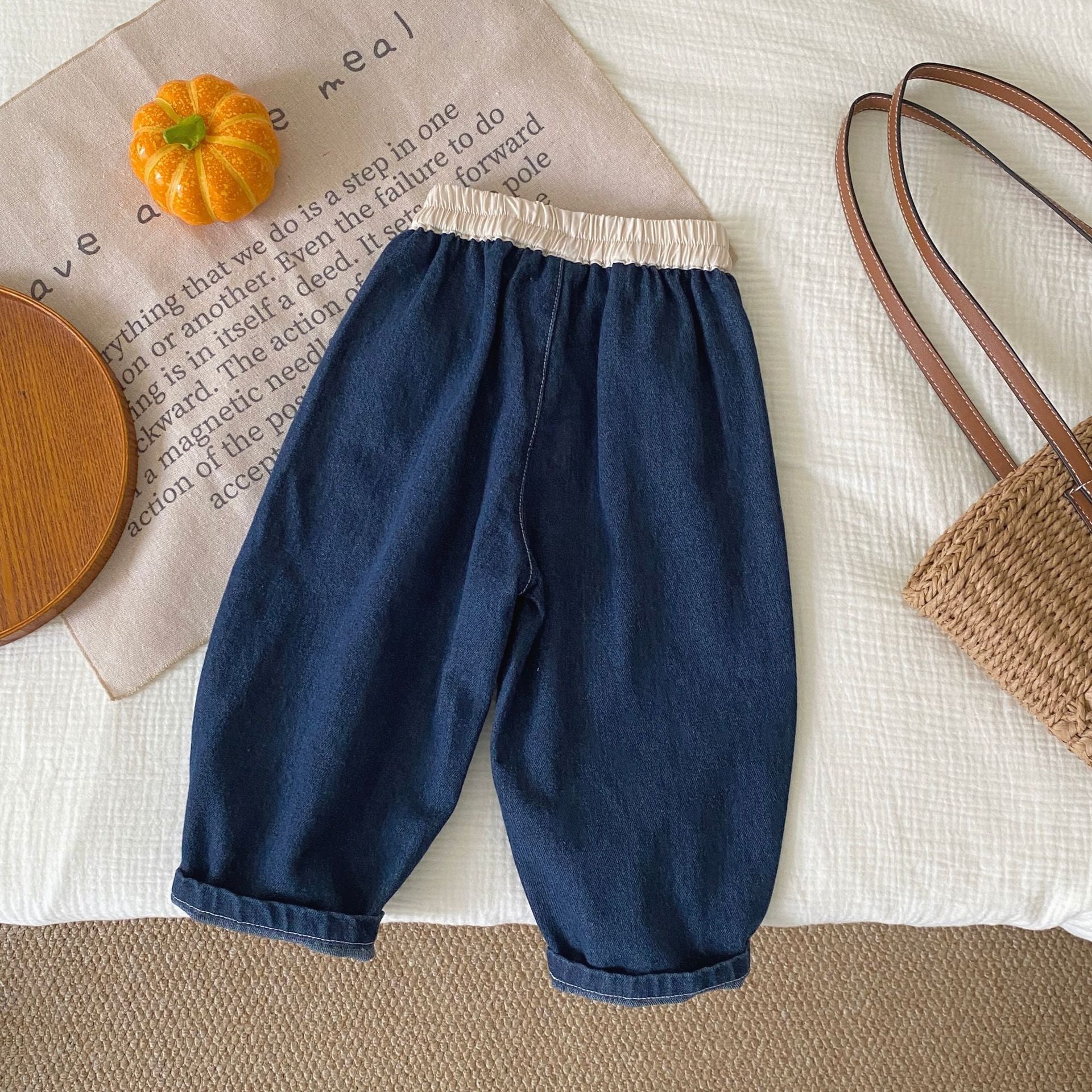 Autumn and Spring Arrival Casual American Style Color Patchwork Denim Pants, MyKids-USA®, Jeans, MyKids-USA -  -  -  -  -  -  - 