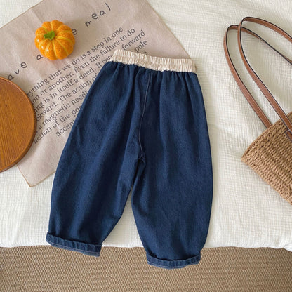 Autumn and Spring Arrival Casual American Style Color Patchwork Denim Pants, MyKids-USA®, Jeans, MyKids-USA -  -  -  -  -  -  - 