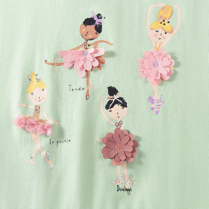 Spring and Autumn Girls Princess Cartoon Pattern Long Sleeves Sweatshirt and Grey Pants Clothing Set, MyKids-USA®, Baby & Toddler Outfits, MyKids-USA -  -  -  -  -  -  - 