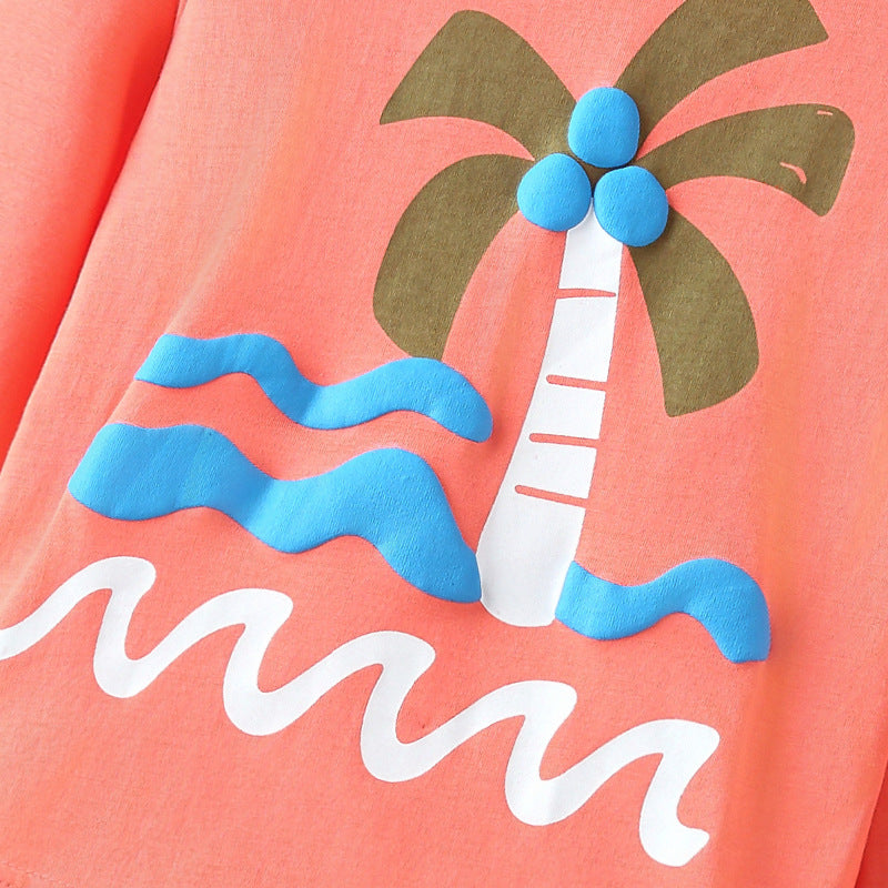 Spring and Autumn Kids Unisex Geometric Fruits Pattern Long Sleeves Top and Pants Clothing Set, MyKids-USA®, Baby & Toddler Outfits, MyKids-USA -  -  -  -  -  -  - 