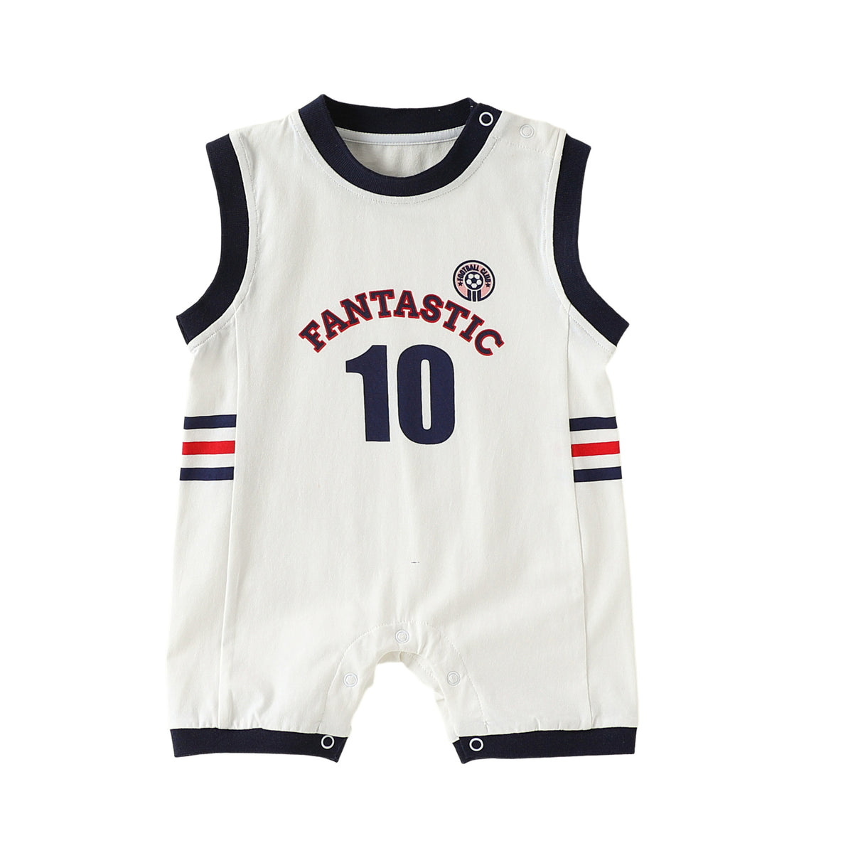Summer Arrival Baby Unisex Sleeveless Cartoon and Letters Pattern Rompers Bodysuits, MyKids-USA®, Baby & Children's One-Pieces, MyKids-USA - Size/Age - 66 (3-6M) - Color - White -  -  - TR2606112255-C.
