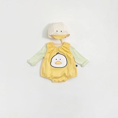 Arrival Autumn Baby Kids Long Sleeves Top and Cartoon Overalls Clothing Set