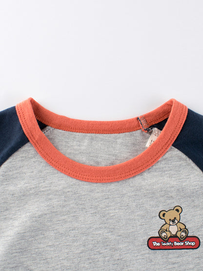 Teddy Bear Logo Girls’ T-Shirt In European And American Style For Summer