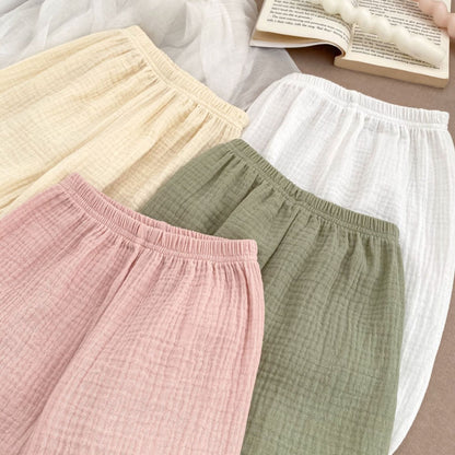 New Arrival Summer Baby Kids Girls Breathable Simple Cheap Lace Trim Pants
