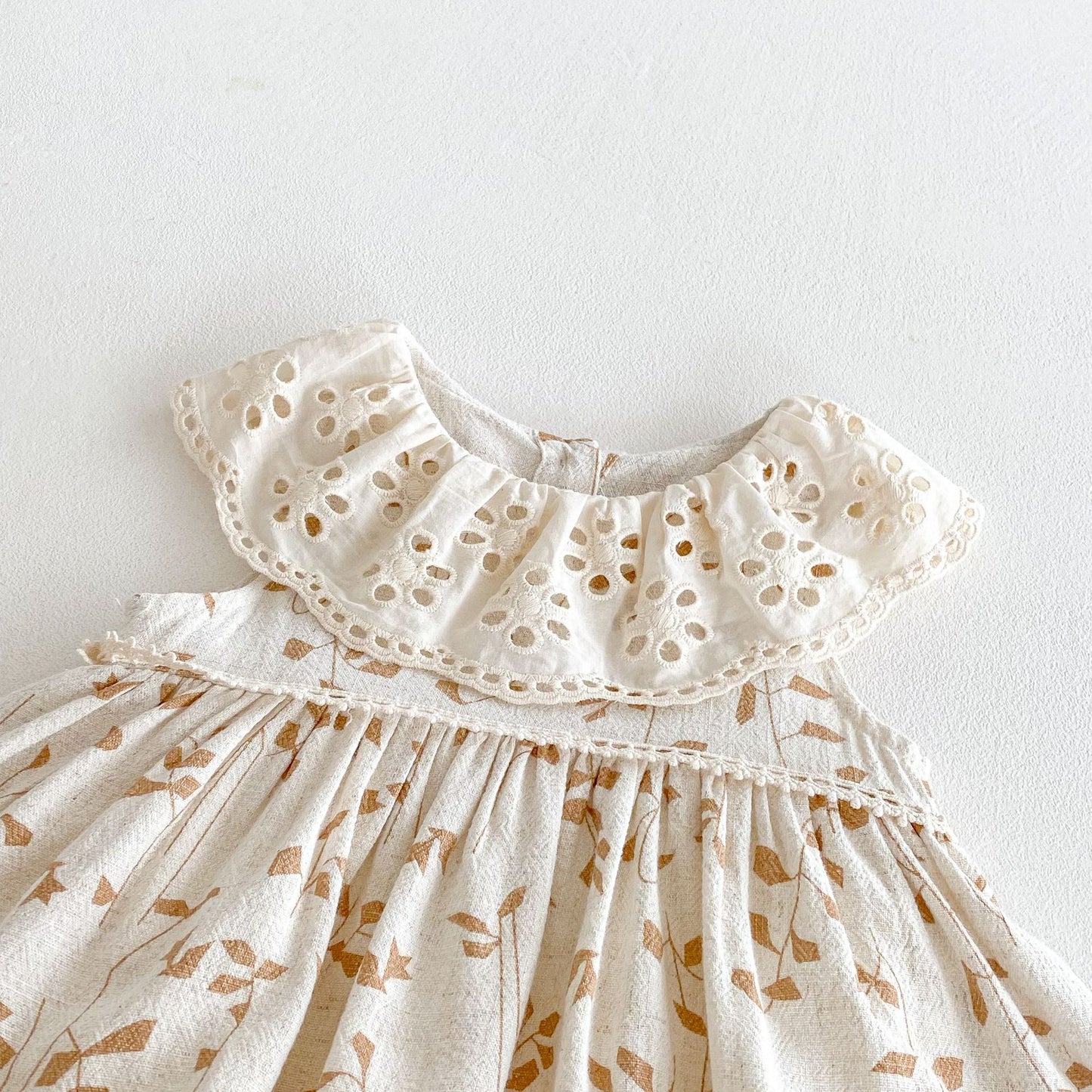 Summer Arrival Baby Girls Casual Sleeveless Leaves Pattern Dress Design Onesies, MyKids-USA®, Baby One-Pieces, MyKids-USA -  -  -  -  -  -  - 