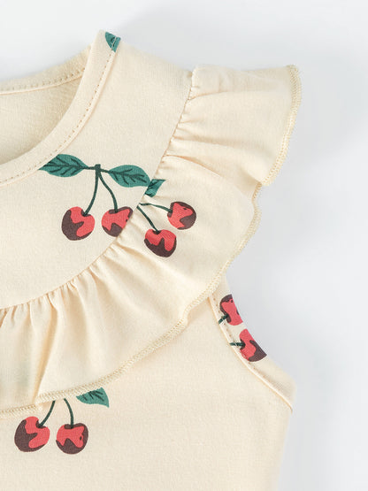 Summer Arrival Cherry Pattern Sleeveless Dress for Stylish Girls, MyKids-USA®, Baby & Children's Dresses, MyKids-USA -  -  -  -  -  -  - .
