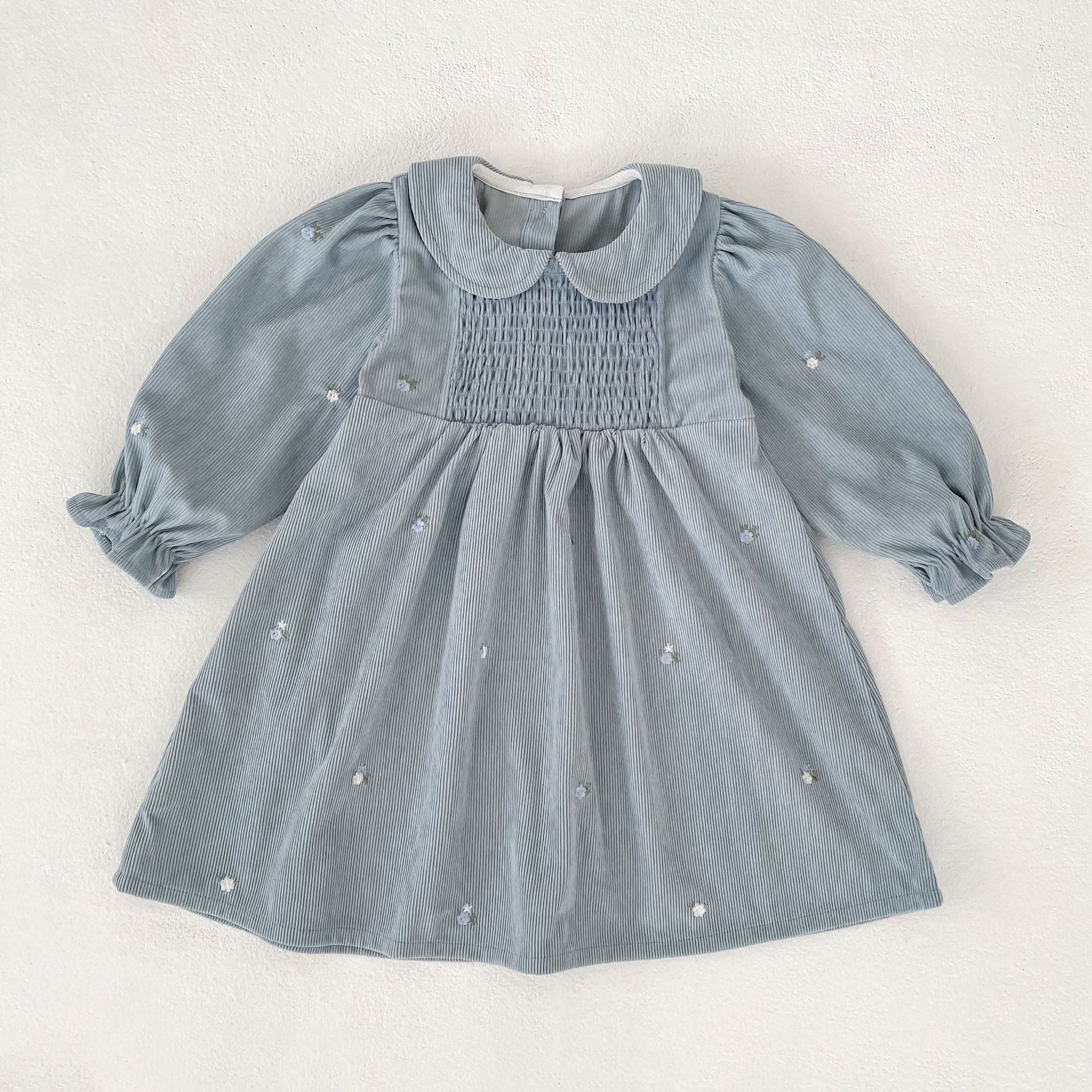 Arrival Spring and Autumn Floral Pattern Baby Kids Girls Onesies and Dress – Princess Sister Matching Set, MyKids-USA®, Baby & Toddler Outfits, MyKids-USA - Size/Age - 66 (3-6M) - Color - Blue -  -  - TR2512222215-A.