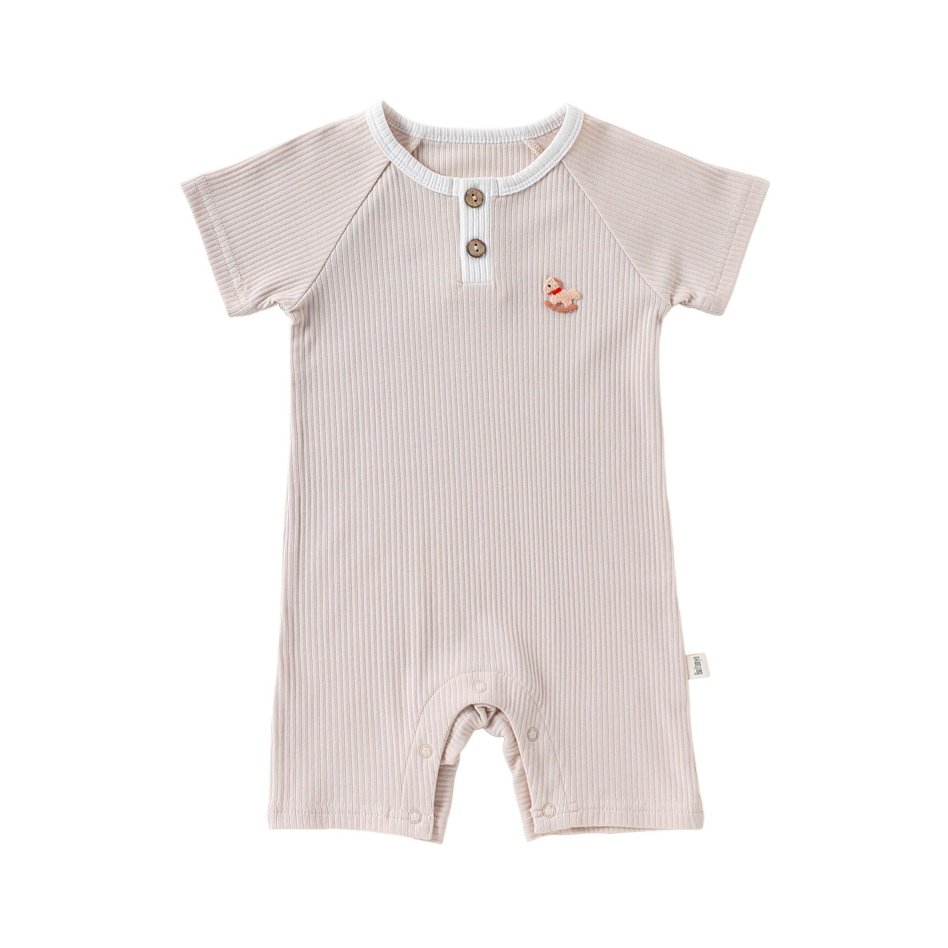Summer Arrival Baby Unisex Short Sleeves Cartoon Pattern Rompers Bodysuits, MyKids-USA®, Baby & Children's One-Pieces, MyKids-USA - Size/Age - 66 (3-6M) - Color - Apricot -  -  - TR2604291704-A.