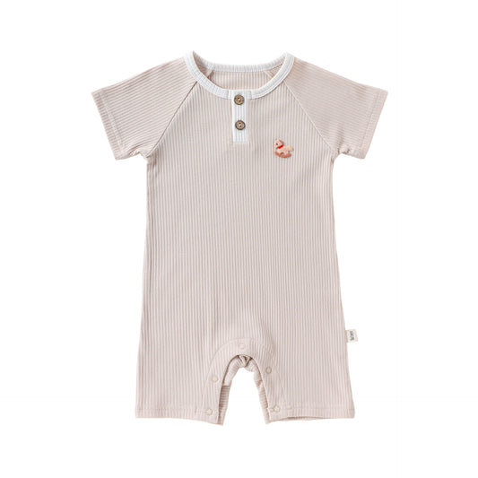 Summer Arrival Baby Unisex Short Sleeves Cartoon Pattern Rompers Bodysuits, MyKids-USA®, Baby & Children's One-Pieces, MyKids-USA - Size/Age - 66 (3-6M) - Color - Apricot -  -  - TR2604291704-A.