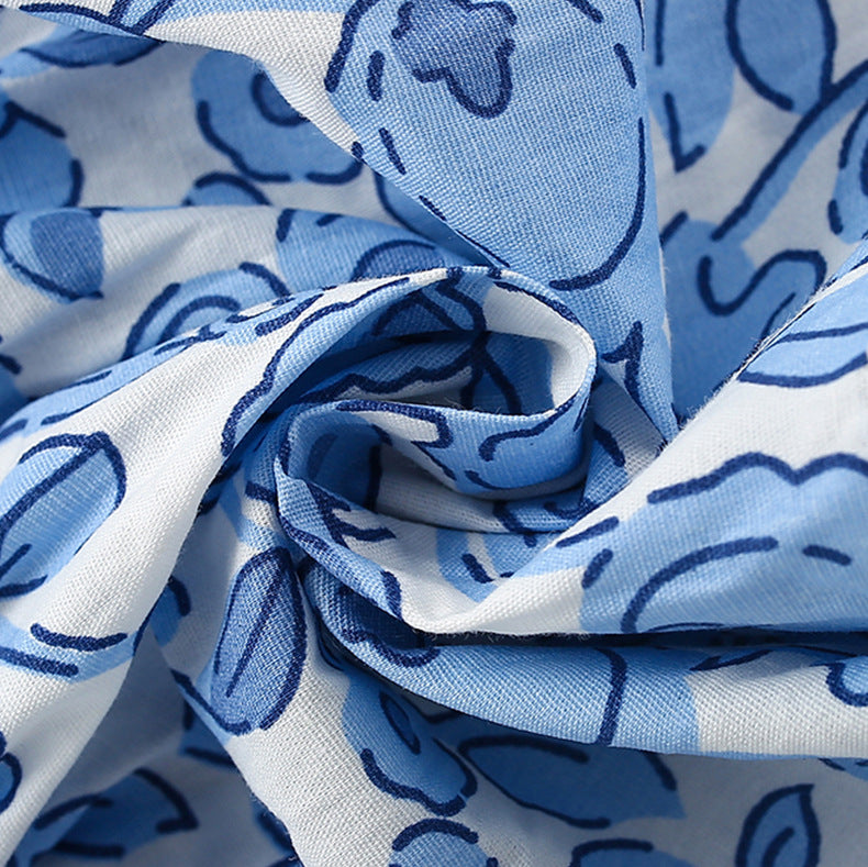 Summer Girls’ Flowers Pattern Printed Top in European and American Style, MyKids-USA®, Baby & Toddler Dresses, MyKids-USA -  -  -  -  -  -  - 