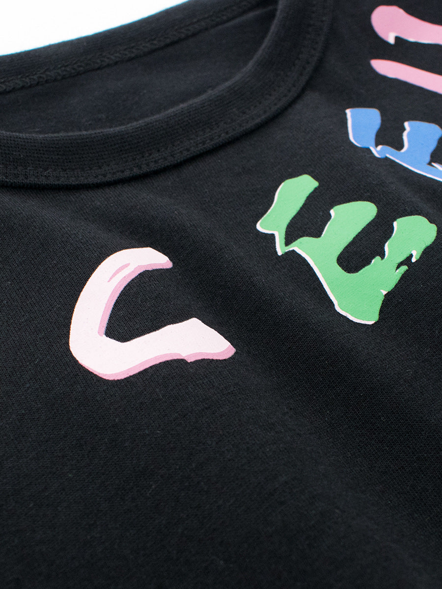 Summer Letters Pattern T-shirt for Boys