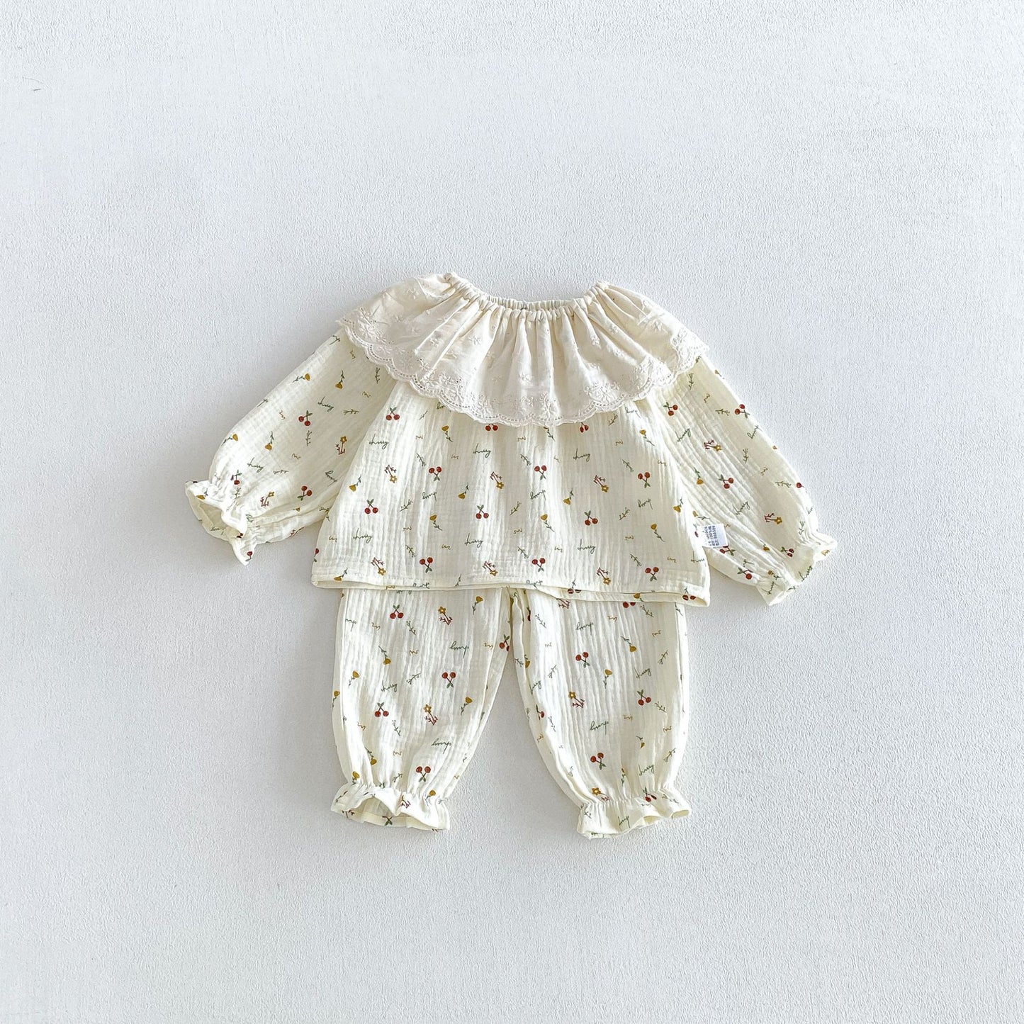 MyKids-USA® Hot Selling Autumn Baby Kids Girls Long Sleeves Floral Pattern Top with Pants Set