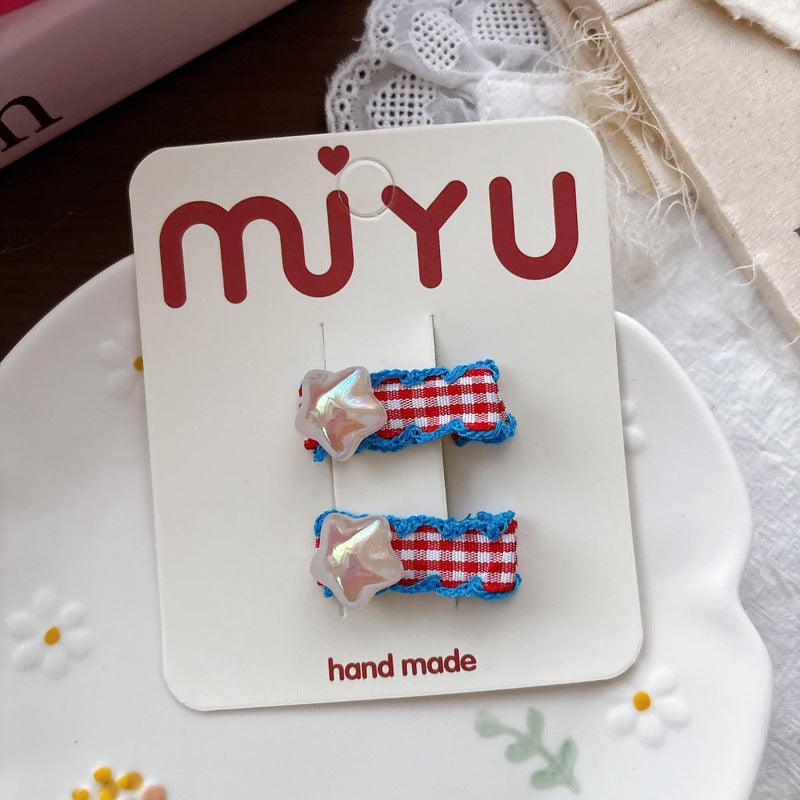 Collection of Plaid Hair Clips