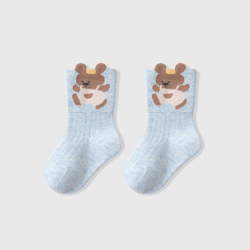 Autumn Baby Unisex Breathable Cute Cartoon Animals Pattern Casual Socks, MyKids-USA®, Baby & Toddler Socks & Tights, MyKids-USA - Size/Age - S (0-1Y) - Color - Blue -  -  - TR2511122152-B