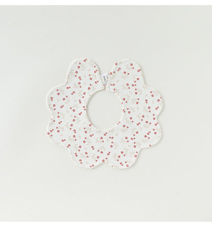 Adorable Simple Pattern Cotton Snap-on Flowers Shaped Bib, MyKids-USA®, Bibs, MyKids-USA - Size/Age - M (1-3Y) - Color - Pink -  -  - TR2602011438-C.