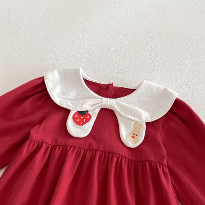 Spring Arrival Baby Girls Long Sleeves Navy Collar Color Patchwork Bodysuit, MyKids-USA®, Bodysuits, MyKids-USA -  -  -  -  -  -  - .