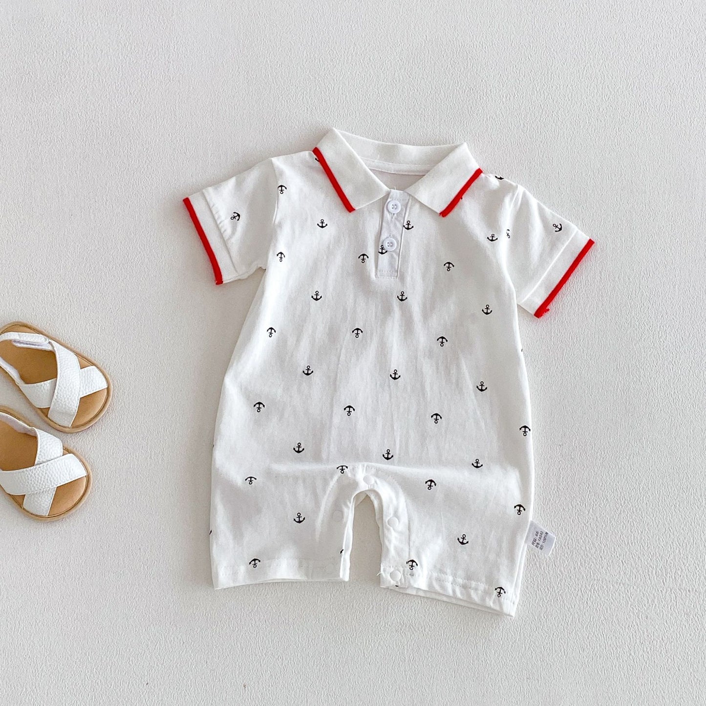 Summer Arrival Baby Boys Short Sleeves Polo Design Rompers Bodysuits, MyKids-USA®, Baby & Children's One-Pieces, MyKids-USA -  -  -  -  -  -  - .