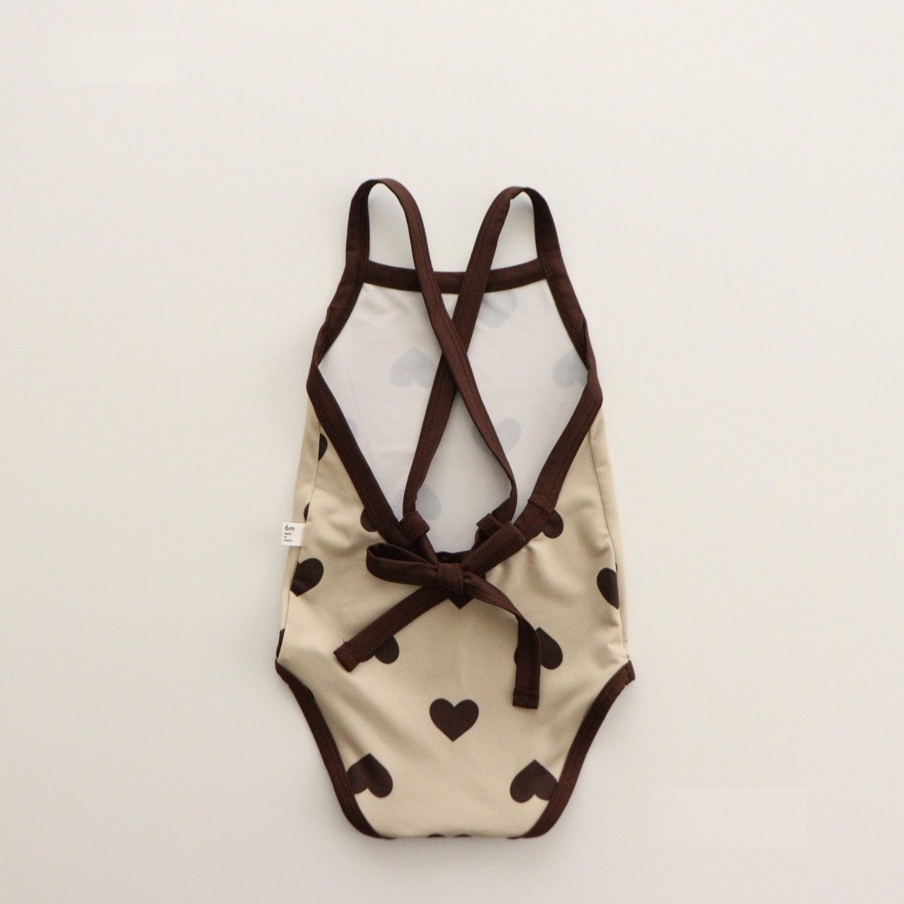 Arrival Girls’ Hearts Pattern Swimwear with Hat Set, MyKids-USA®, Baby & Toddler Swimwear, MyKids-USA - Size/Age - 66 (3-6M) - Color - Apricot -  -  - TR2605282242-A.