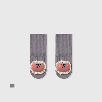 Autumn and Spring Baby Unisex Breathable Cute Cartoon Pattern Socks, MyKids-USA®, Baby & Toddler Socks & Tights, MyKids-USA - Size/Age - S (0-1Y) - Color - Grey -  -  - TR2511192229-C