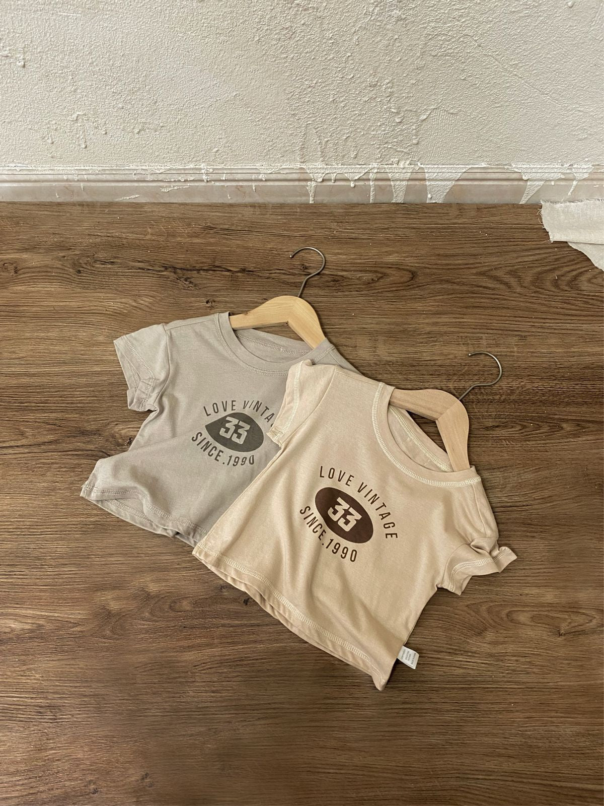 MyKids-USA® Arrival Summer Baby Kids Short Sleeves Letters Pattern T-shirt and Plain Shorts Clothing Set