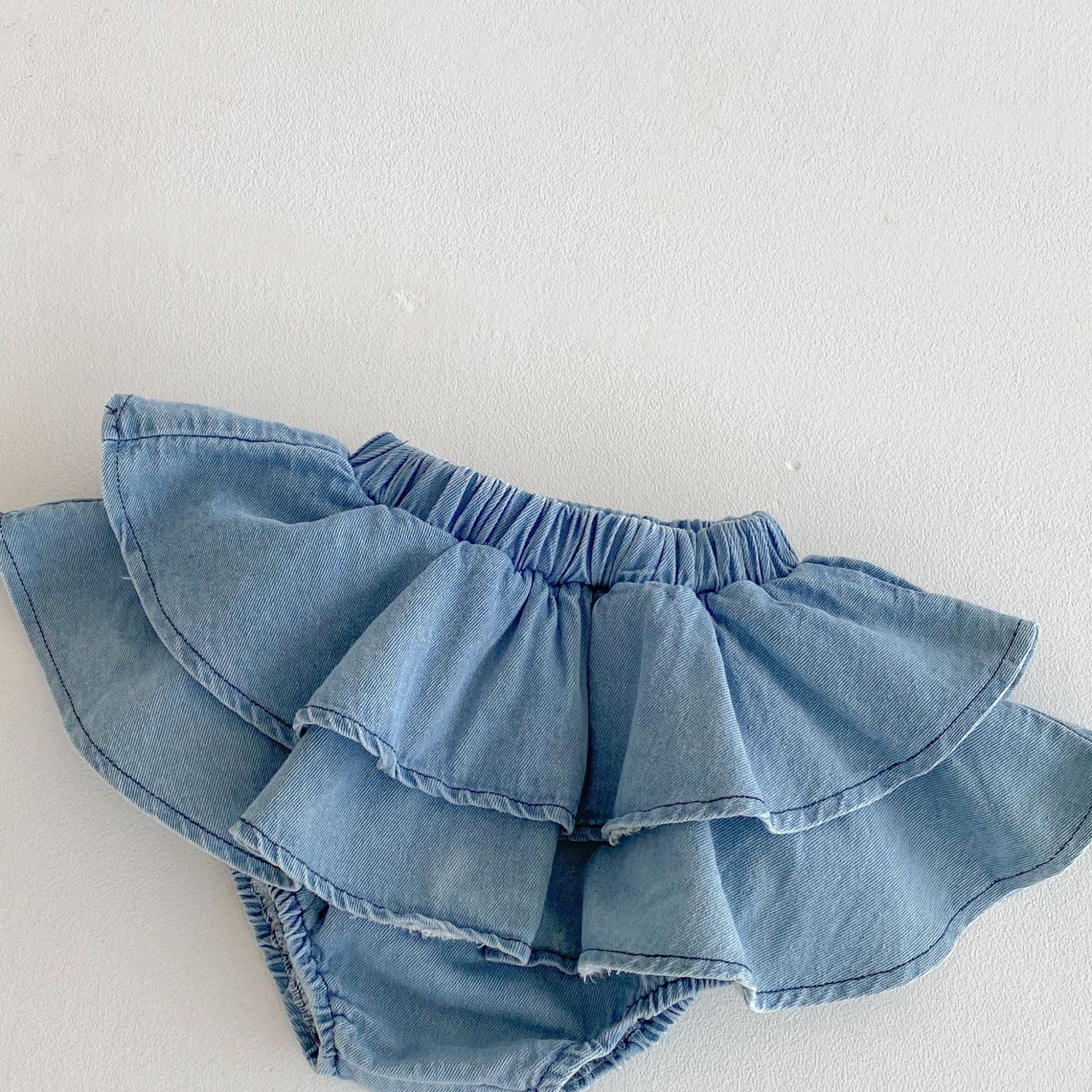 Summer Hot Selling Baby Girls Short Sleeves Solid Color T-shirt and Denim Skirt Clothing Set, MyKids-USA®, Baby & Toddler Outfits, MyKids-USA -  -  -  -  -  -  - 