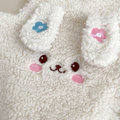 Winter Arrival Baby Girls Sleeveless Cartoon Pattern Fluffy Warm Rompers, MyKids-USA®, Baby One-Pieces, MyKids-USA -  -  -  -  -  -  - 