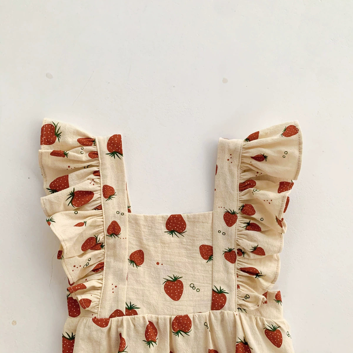 Summer Arrival Baby Girls Strawberry Pattern Sleeveless Onesies, MyKids-USA®, Baby One-Pieces, MyKids-USA -  -  -  -  -  -  - 