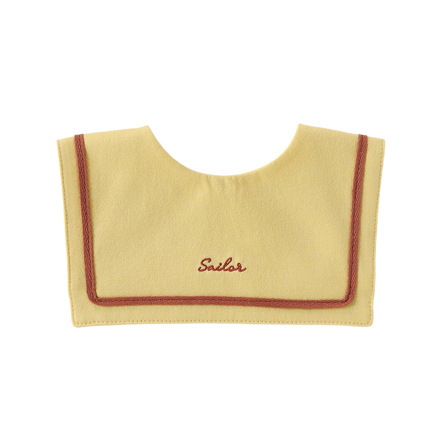 Adorable Letters Pattern Snap-on Square Shaped Bib, MyKids-USA®, Bibs, MyKids-USA - Size/Age - S (0-3Y) - Color - Yellow -  -  - TR2605232251-E.