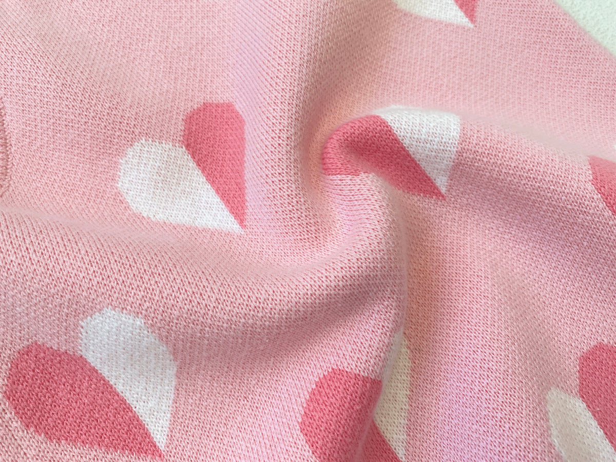 Arrival Autumn and Spring Baby Girls Cute Heart Pattern Knitted Sleeveless Bodysuit, MyKids-USA®, Baby One-Pieces, MyKids-USA -  -  -  -  -  -  - .