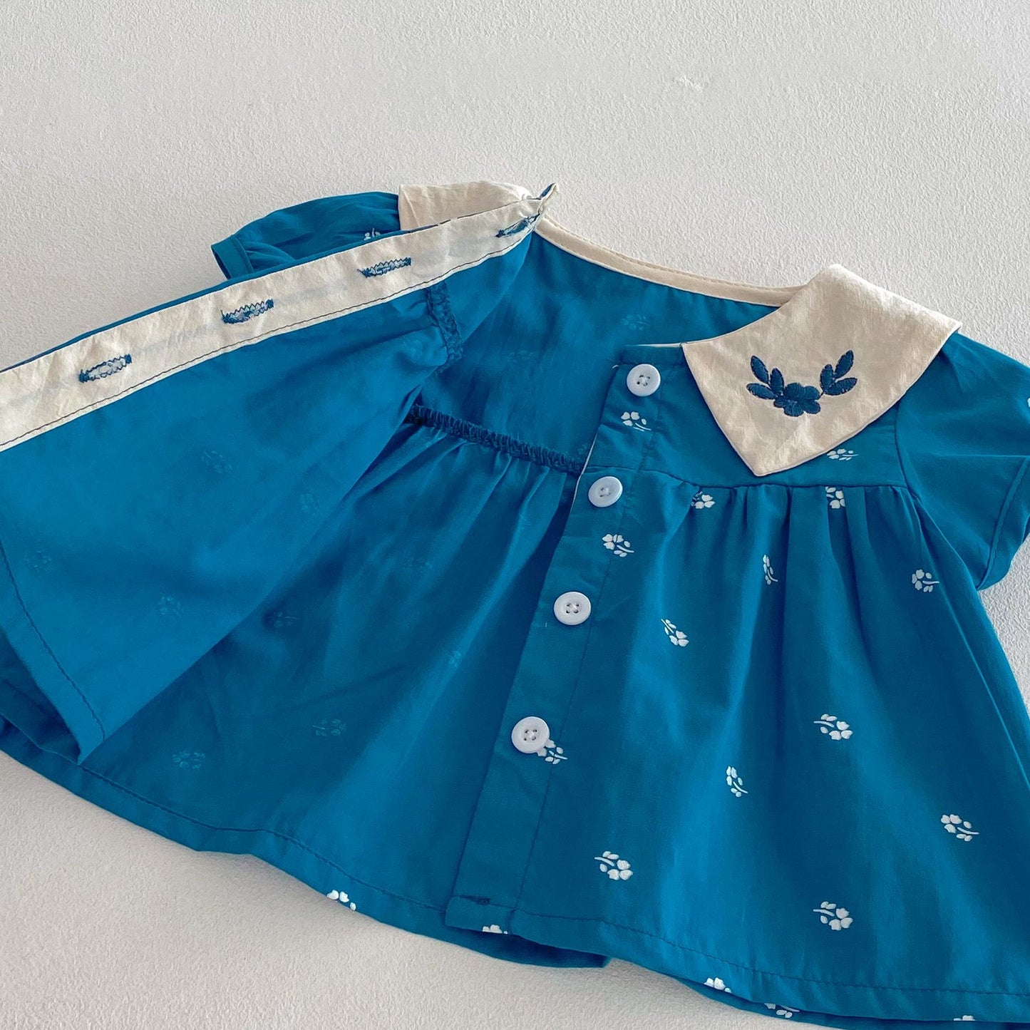 Summer Hot Selling Baby Kids Girls Short Sleeves Vintage Floral Pattern Top and Bloomers Clothing Set, MyKids-USA®, Baby & Toddler Outfits, MyKids-USA -  -  -  -  -  -  - .