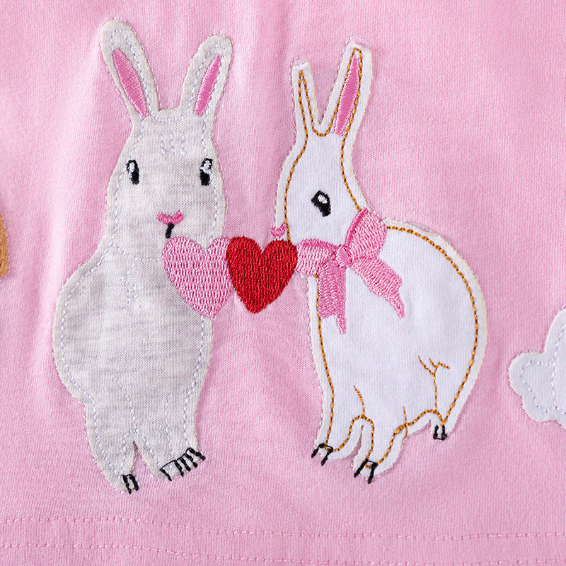 Autumn and Spring Arrival Cartoon Animals and Dots Pattern Long Sleeves Dress for Stylish Girls, MyKids-USA®, Baby & Toddler Dresses, MyKids-USA -  -  -  -  -  -  - 