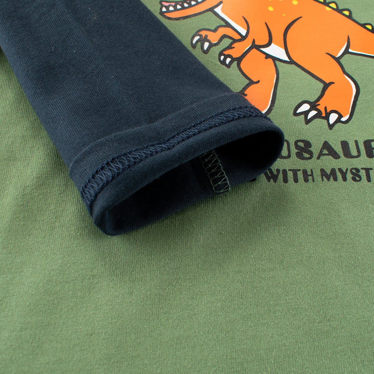 Autumn Baby Kids Boys Letters and Dinosaur Print Color Patchwork Long Sleeves Crew Neck Base Top Shirt, MyKids-USA®, Baby & Toddler Tops, MyKids-USA -  -  -  -  -  -  - 